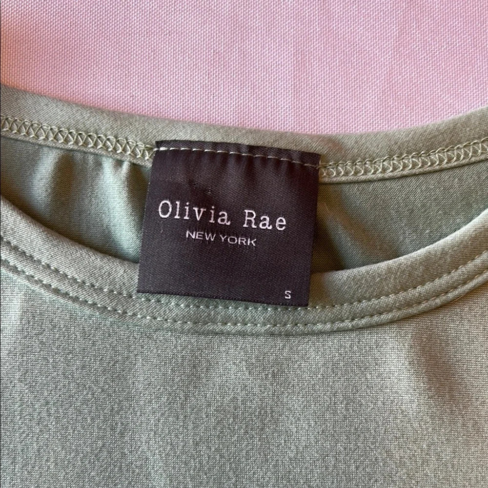 Olivia Rae Sage Green T-Shirt, Size S - Picture 6 of 7